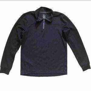 Member's Mark Men's Tech Knit 1/4 Zip Pullover Size SMALL Black